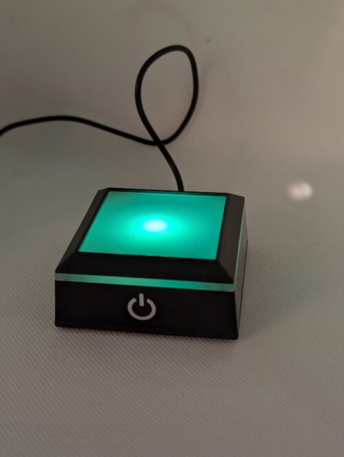 LED Lichtsockel mit Farbwechsel in Grün